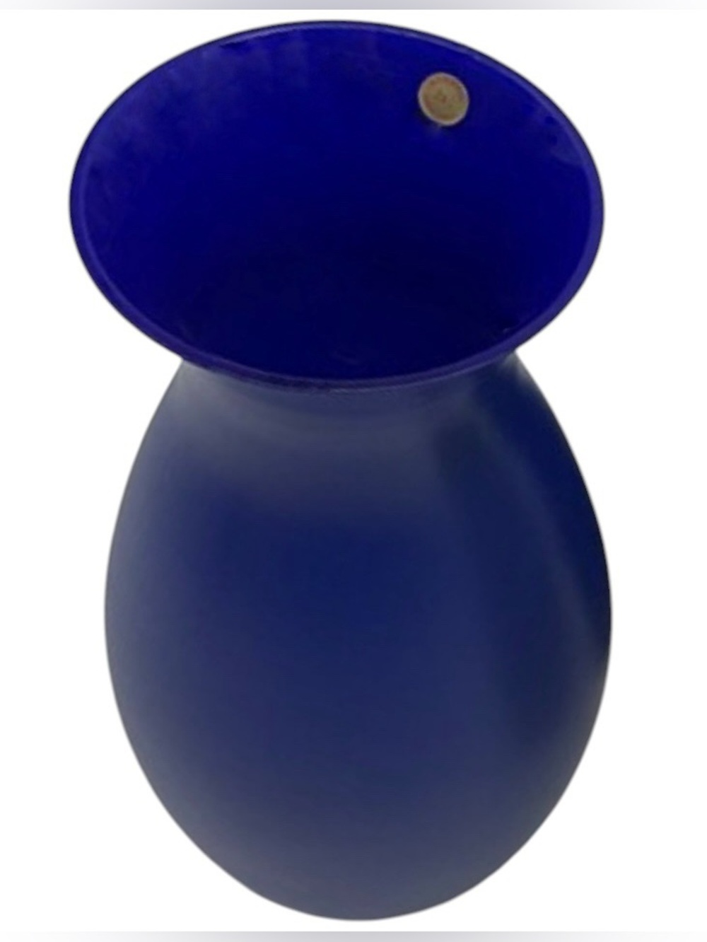 New In Box Vintage Bleikristall 24% Lead Crystal "8" Happiness Blue Vase